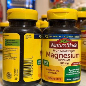 کپسول منیزیم گلیسینات نیچرمید 200 میلی گرم 70 عدد