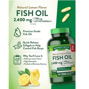 روغن ماهی نیچرز تریث 2400 میلی گرم 250 عدد Nature's Truth Fish Oil