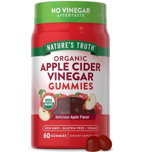 پاستیل سرکه سیب نیچرز تریث ارگانیک 60 عدد