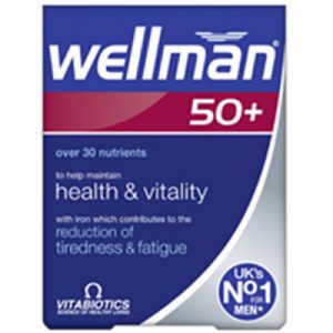 فیفتی پلاس ولمن ویتابیوتیکس VITABIOTICS Wellman 50 Plus