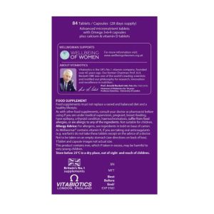 کپسول ولمن ویتابیوتیکس 84 عدد Vitabiotics Wellwoman Max