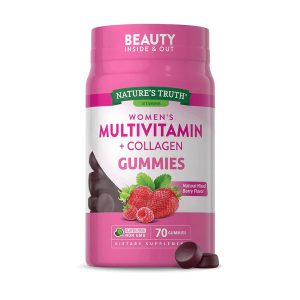 پاستیل مولتی ویتامین زنانه نیچرز تریث 70 عدد حاوی کلاژن