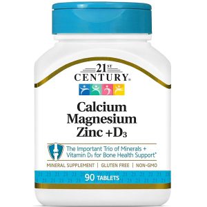 کلسیم منیزیم زینک و ویتامین D3 سنتری 90 عدد