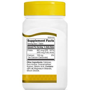 فولیک اسید سوانسون 21st Century Folic Acid