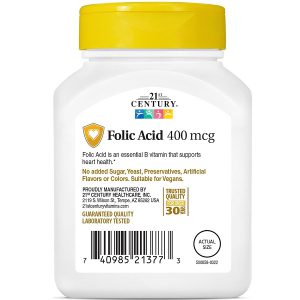 فولیک اسید سوانسون 21st Century Folic Acid