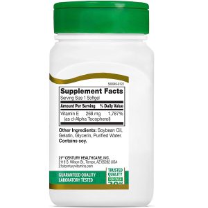 ویتامین E سنتری 21st Century Vitamin E