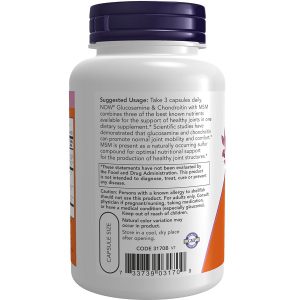 گلوکزامین کندرویتین ام اس ام ناو NOW Glucosamine & Chondroitin MSM