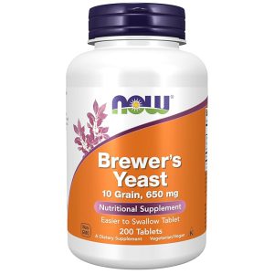 قرص مخمر آب جو ناو Now Brewer's Yeast 650mg