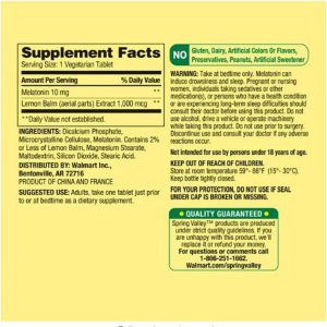 ملاتونین اسپرینگ والی 10 میلی گرم 240 عدد Spring Valley Melatonin