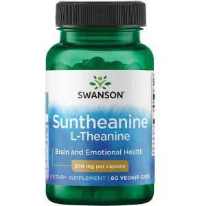 ال تیانین سوانسون 200 میلی گرم 60 عدد Swanson L-Theanine