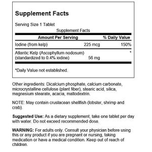 مکمل تیروئید کلپ سوانسون Swanson Kelp