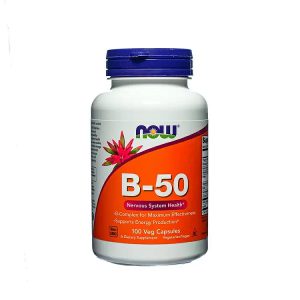 ویتامین ب کمپلکس ناو 100 عدد NOW Foods B-50
