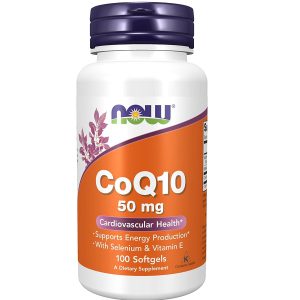 کوآنزیم ناو 50 میل 100 عدد NOW Foods CoQ10