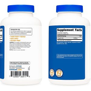 کپسول دی اسپارتیک اسید نوتری کاست 180 عدد Nutricost D-Aspartic Acid