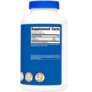 آرژنین اورنیتین نوتری کاست 180 عدد Nutricost L-Arginine L-Ornithine