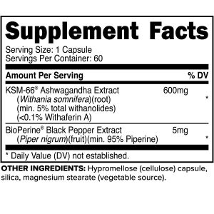 آشواگاندا پریمافورس Primaforce KSM-66 Ashwagandha