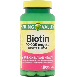 بیوتین اسپرینگ والی 10000 میکرو 120 عدد Spring Valley Biotin