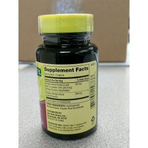 جینکوبیلوبا اسپرینگ والی 120 میلی گرم 90 عدد Spring Valley Ginkgo Biloba