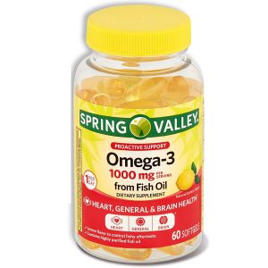 امگا 3 اسپرینگ والی 1000 میل 60 عدد Spring Valley Omega-3