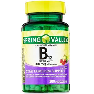 ویتامین B12 اسپرینگ والی 500 میکروگرم 200 عدد Spring Valley Vitamin B12