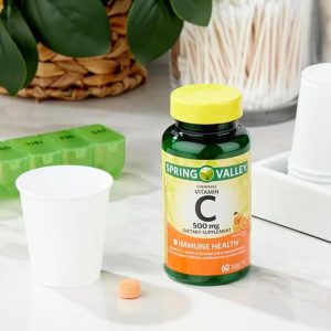 قرص ویتامین C اسپرینگ والی 500 میلی گرم 60 عدد Spring Valley Vitamin C