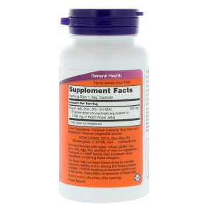 رویال ژل ناو 1500 میلی 60 عدد Now Foods Royal Jelly