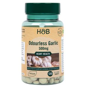 مکمل سیر بدون بو هالند بارت Holland & Barrett Odourless Garlic 500mg