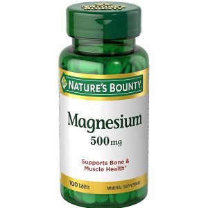منیزیم نیچرز بونتی 500 میلی گرم 100 عدد NATURE’S BOUNTY MAGNESIUM