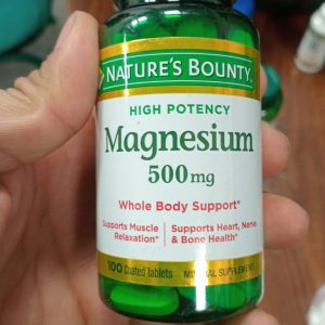 منیزیم نیچرز بونتی 500 میلی گرم 100 عدد NATURE’S BOUNTY MAGNESIUM