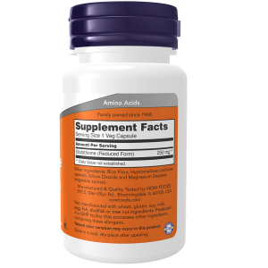 گلوتاتیون ناو 250 میلی گرم 60 عدد NOW Foods Glutathione