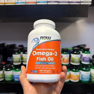 امگا 3 روغن ماهی ناو 500 عدد NOW Foods Omega-3