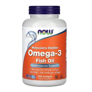 امگا 3 روغن ماهی ناو 200 عدد NOW Foods Omega-3 Fish Oil
