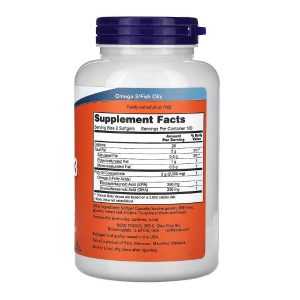 امگا 3 روغن ماهی ناو 200 عدد NOW Foods Omega-3 Fish Oil