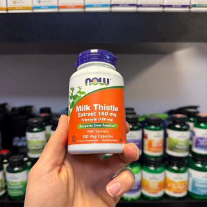 عصاره خار مریم ناو 150 میلی گرم 120 عدد NOW Milk Thistle