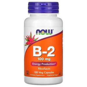 ویتامین B2 ناو 100 میلی گرم 100 عدد NOW Vitamin B2