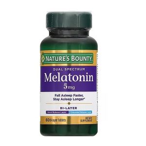 ملاتونین نیچرز بونتی 5 میلی گرم 60 عدد Nature’s Bounty Melatonin
