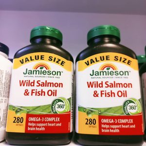 سالمون وحشی و روغن ماهی جمیسون 280 عدد