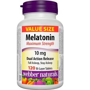 ملاتونین وبر نچرالز 10 میلی گرم 120 عدد Webber Naturals Melatonin