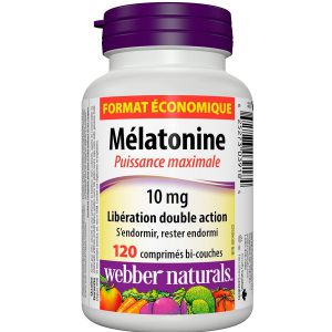 ملاتونین وبر نچرالز 10 میلی گرم 120 عدد Webber Naturals Melatonin