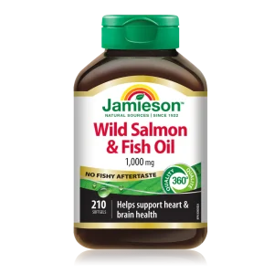 کپسول سالمون وحشی و روغن ماهی جمیسون 1000 میلی گرم 210 عدد