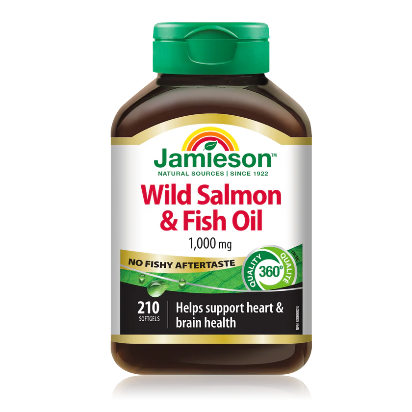 کپسول سالمون وحشی و روغن ماهی جمیسون 1000 میلی گرم 210 عدد