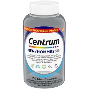 مولتی ویتامین مردانه سنتروم 250 عدد CENTRUM MEN HOMMES 50 PLUS