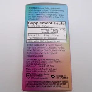 آنتی اکسیدان سی وی اس هلث CVS Health Astaxanthin