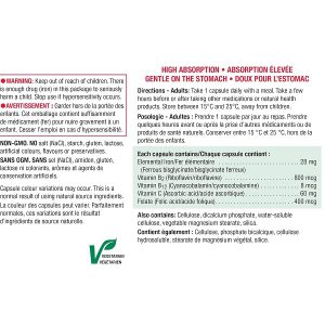 کپسول آهن جمیسون 150 عدد Jamieson High Absorption Gentle Iron