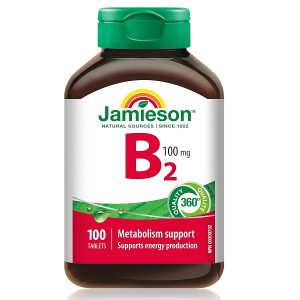 قرص ویتامین ب 2 جمیسون 100 میلی گرم 100 عدد Jamieson Vitamin B2