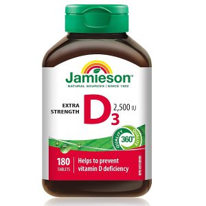 ویتامین D3 جمیسون 180 عدد Jamieson Vitamin D3 2500IU