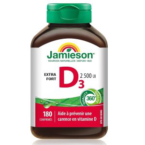 ویتامین D3 جمیسون 180 عدد Jamieson Vitamin D3 2500IU