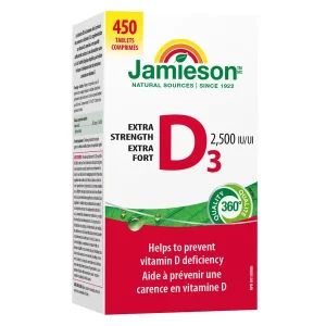 قرص ویتامین D3 جمیسون 2500 واحد بین المللی