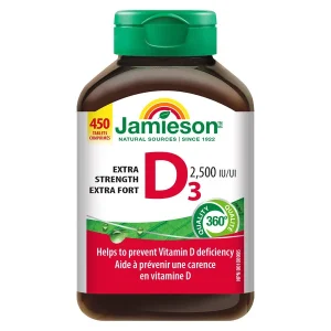 قرص ویتامین D3 جمیسون 2500 واحد بین المللی