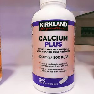 قرص کلسیم پلاس کرکلند 500 عدد Kirkland Signature Calcium Plus